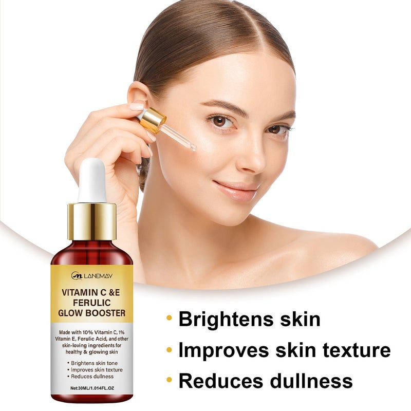 LANEMAY 10% Vitamin C + Vitamin E Ferulic Acid Brightening Serum 30ml - Anti-aging and Brightening Serum - Image 3