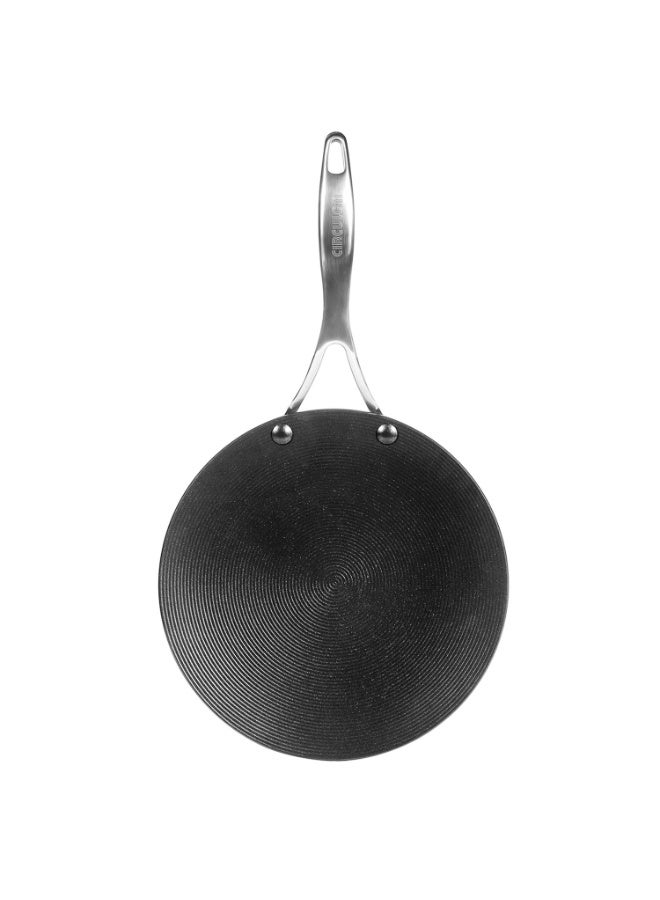 Circulon Hard Anodised Non Stick Aluminium Roti Tawa with Stainless Steel Handle | Chapati Tawa | Nonstick Dosa Tawa | Pan Big Size | Tawa, 26 cm, Black - Image 2