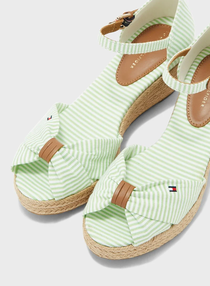 TOMMY HILFIGER Ankle Strap High Wedge Sandals