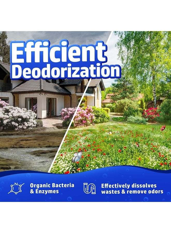 Vacplus علاج خزان الصرف الصحي 12 قطعة لتوريد لمدة عام، عبوات قابلة للذوبان مع عملية سهلة، إنزيمات قابلة للتحلل البيولوجي متينة للنفايات والزيوت والروائح - Image 4