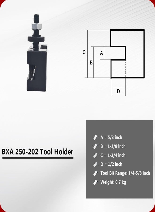 findmall BXA #1 Quick Change Turning Facing & Boring Tool Post Holder 250-202 - Image 2