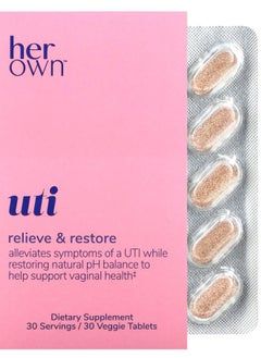 Her Own UTI 30 Veggie Tablets 