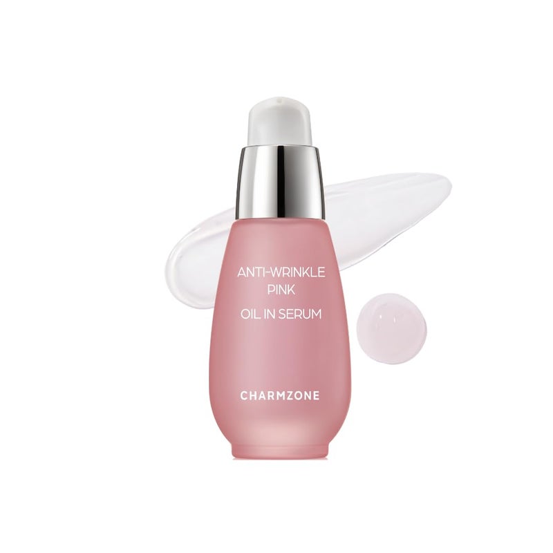 سيروم زيت الوردي المضاد للتجاعيد من تشارمزون - ترطيب وشد البشرة - العناية بالبشرة الكورية مع وردة بلغارية داماسك وزيوت نباتية لتهدئة وترطيب البشرة الجافة والحساسة 101 أونصة سائلة