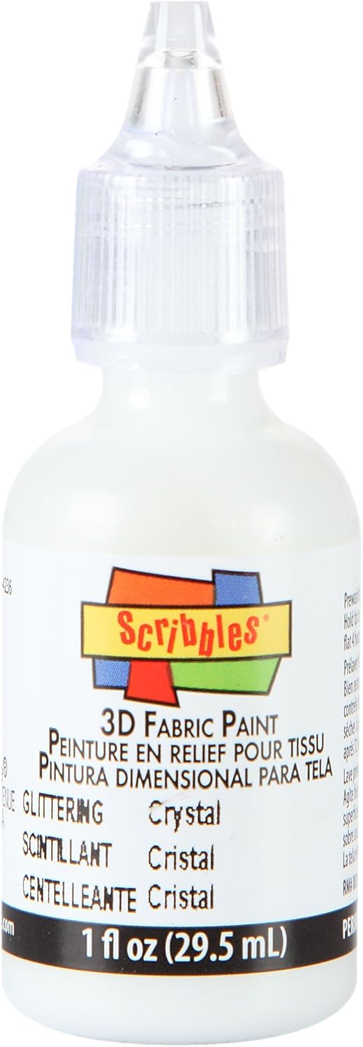 Scribbles 54301 Fabric Paint Clear 1 Oz