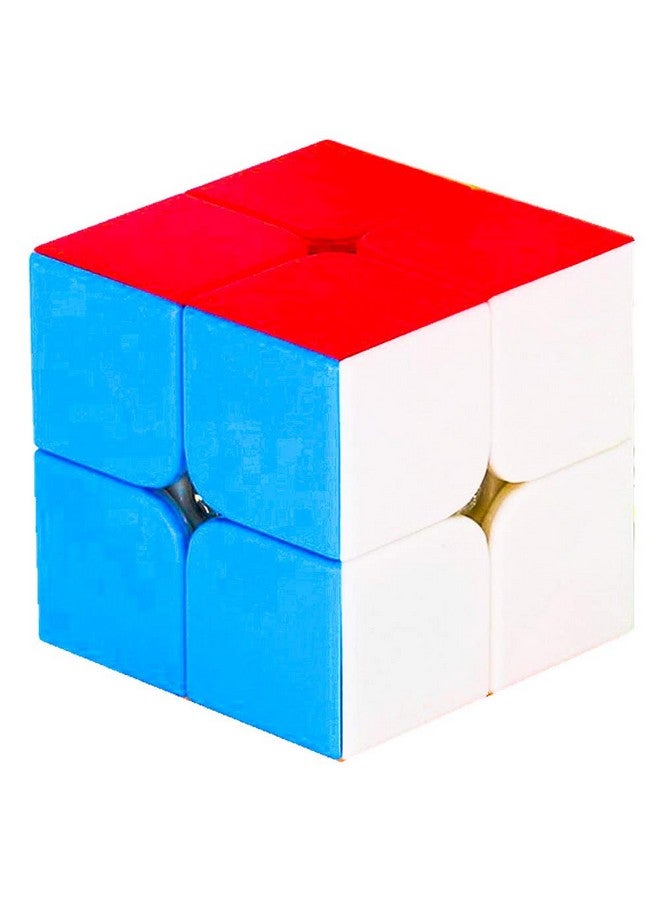 D ETERNAL Moyu Mofang Jiaoshic Cube 2X2 High Speed Stickerless Magic 2 2 Cube,Multicolor, Kids and Professionals - Image 1