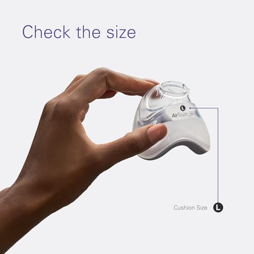 ResMed Airtouch N20 Cushion CPAP Nasal Mask with Memory Foam Cushion Magnetic Clips Premium CPAP Part Large - Image 3
