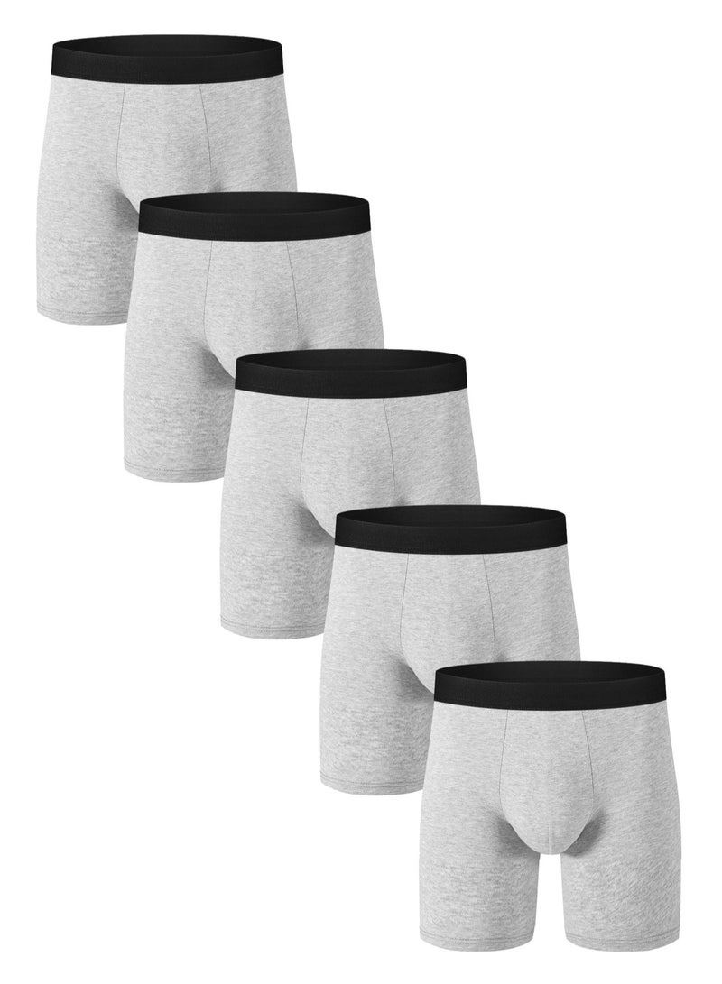 RedMapleTEK 5 Pairs Men's Soft Cotton Briefs - Image 1