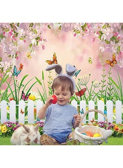 Spring Easter Garden Photography Backdrop Green Grass Lawn Floral Butterfly Fence Baby Shower Birthday Party Backgrounds (6X8Ft) - pzsku/ZCC4448520256B8876AE5Z/45/_/1733730394/53f3374c-f6ad-49af-8852-dd22c9c8e6cf