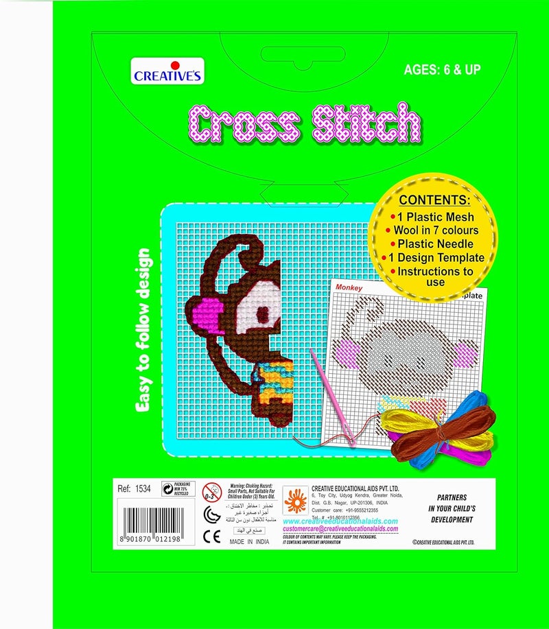 Creatives Plastic And Wool - 1534 Cross Stitch House Crafts Kit (Multi-Color) - Image 2