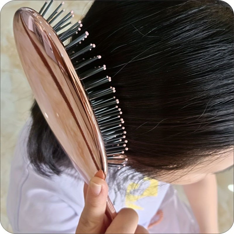 Quarum Star Oval Handle Air Cushion Comb Sytlish Hairbrush Gentle On hair Comfortable Grip Exquisite Appearance Easy to Carry - Image 5