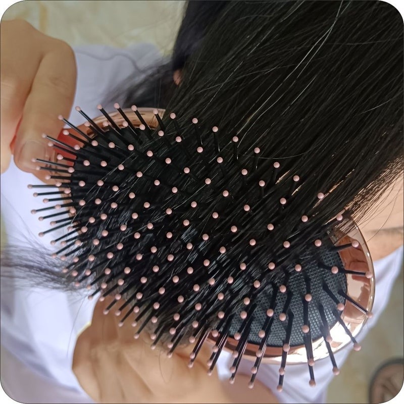 Quarum Star Oval Handle Air Cushion Comb Sytlish Hairbrush Gentle On hair Comfortable Grip Exquisite Appearance Easy to Carry - Image 2