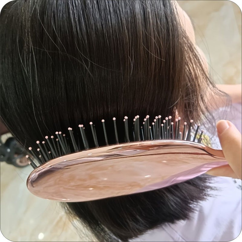 Quarum Star Oval Handle Air Cushion Comb Sytlish Hairbrush Gentle On hair Comfortable Grip Exquisite Appearance Easy to Carry - Image 3
