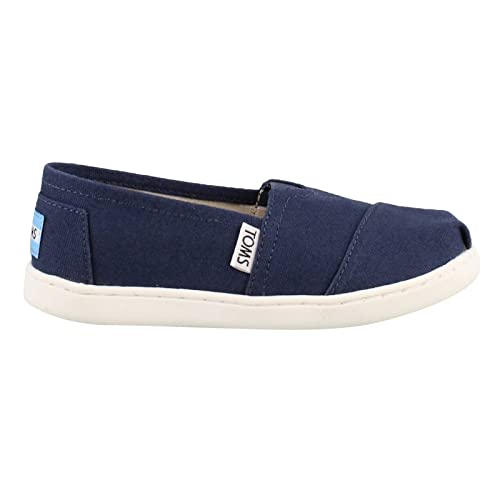 TOMS حذاء تومز الكلاسيكي للأطفال غير محدد الجنس، قماش أزرق، 3 أطفال كبار أمريكي - Image 2