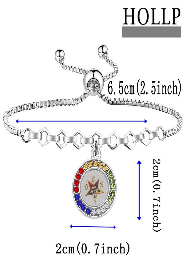 HOLLP OES Sorority Jewelry Not S by Blood But S by Heart Bracelet Gift for Sorority Women With Card (Bracelet-2) - Image 2