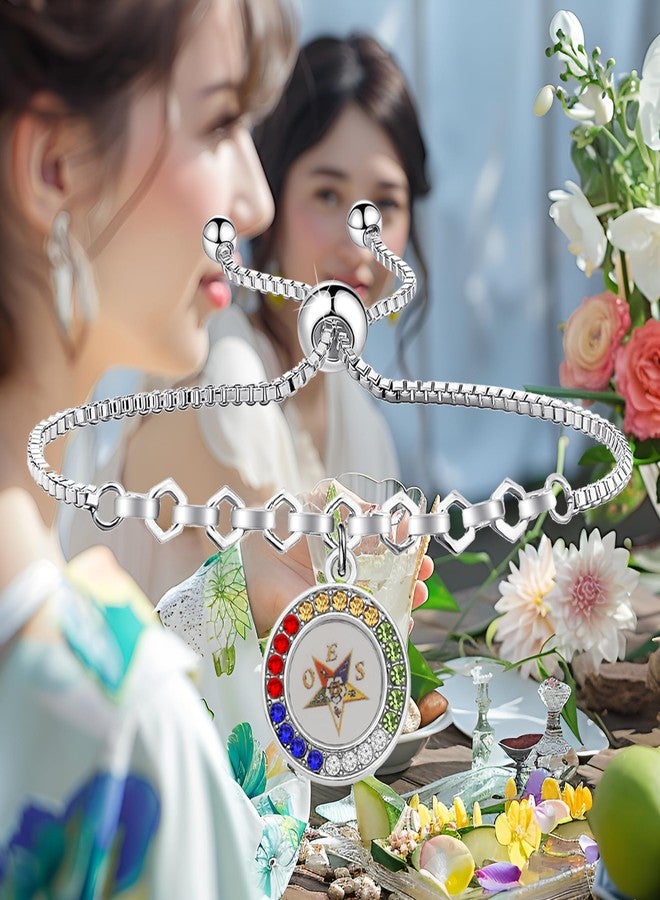 HOLLP OES Sorority Jewelry Not S by Blood But S by Heart Bracelet Gift for Sorority Women With Card (Bracelet-2) - Image 4