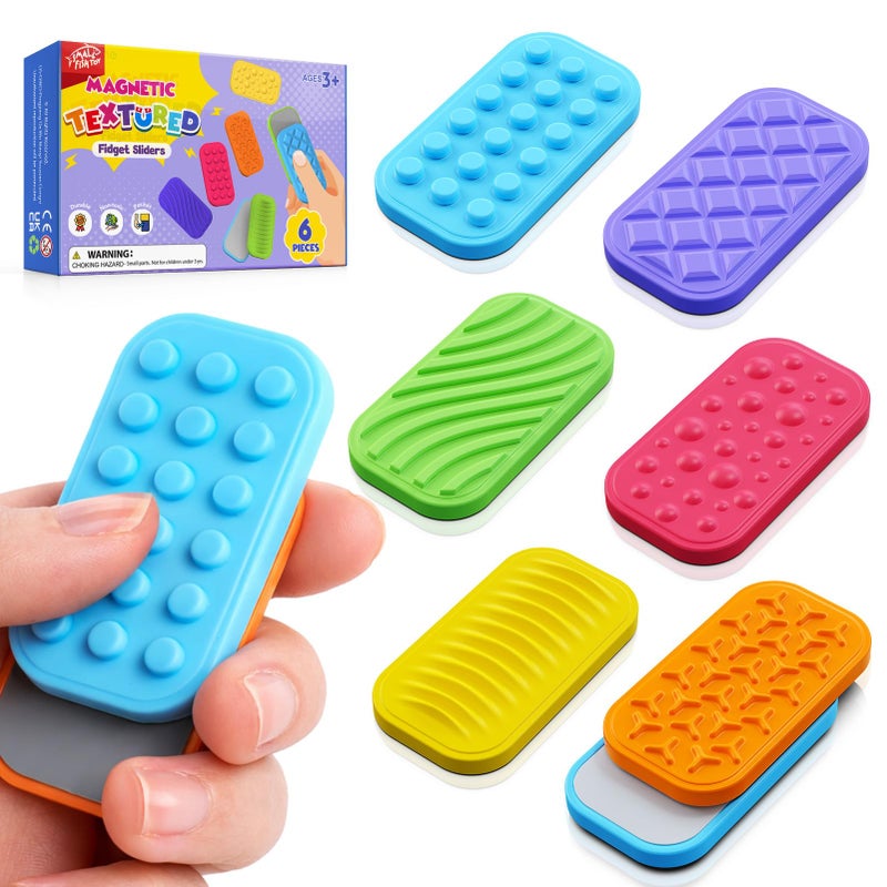 SMALL FISH Quiet Magnetic Fidget Slider Toys Texture Sensory Toys for Kids Adults with Autism Fidgets Foucs Tool for Classroom Prizes Desk Office Travel Pocket Toy - Image 3