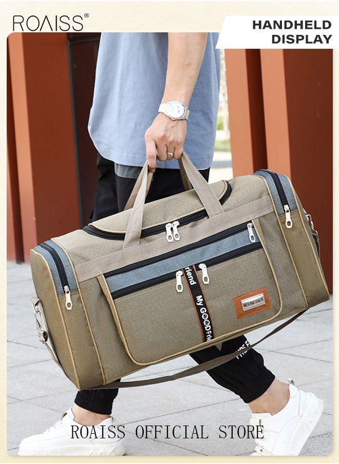 roaiss Waterproof Foldable Travel Bag for Short Trips - Large-Capacity Shoulder Bag for Men and Women, Ideal for Boys and Girls, Versatile and Stylish, Fits All Your Travel Needs  - Image 1