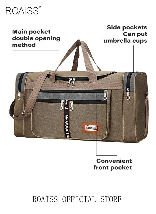 roaiss Waterproof Foldable Travel Bag for Short Trips - Large-Capacity Shoulder Bag for Men and Women, Ideal for Boys and Girls, Versatile and Stylish, Fits All Your Travel Needs  - Image 2