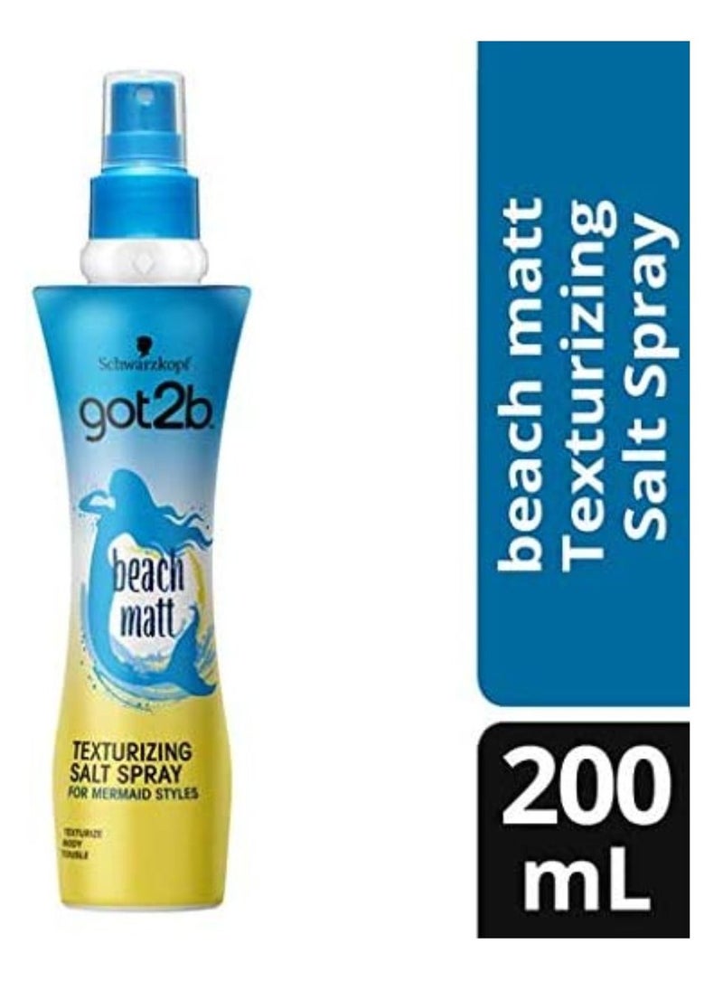 Schwarzkopf - Schwarzkopf Got2B Beach Matt Salt Hair Spray Creates Waves And Textures With A Matt Finish - Image 1
