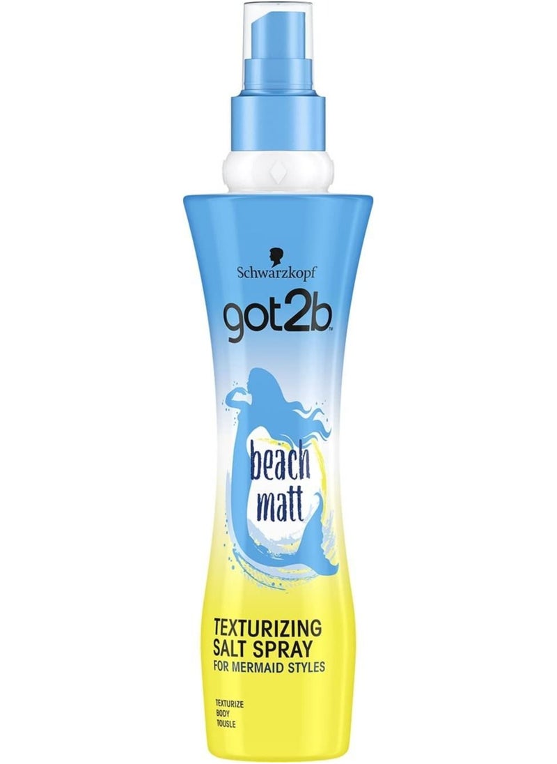 Schwarzkopf - Schwarzkopf Got2B Beach Matt Salt Hair Spray Creates Waves And Textures With A Matt Finish - Image 1