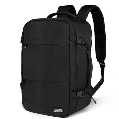 Fmeida Flight Approved Carry On Backpack for Ryanair Fits 14 Laptop 20L Underseat Airplane Approved Weekender Bag AntiTheft Travel Backpack Personal Item Bag Black - Image 1