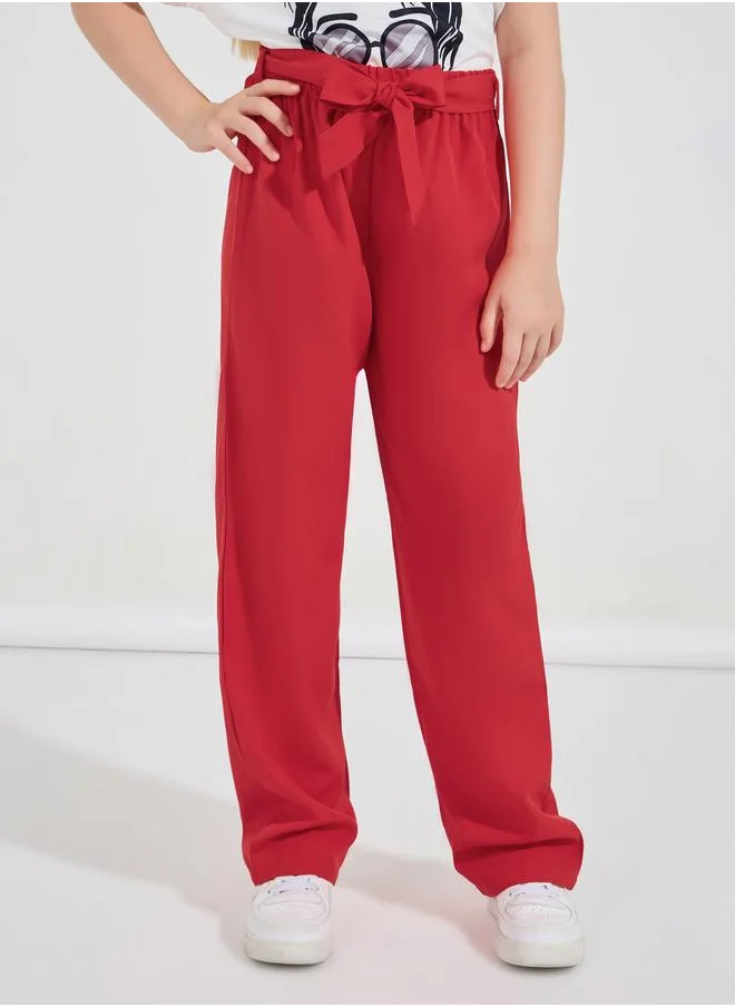 Styli Styli Happy  Day Graphic T-Shirt and Pants Set