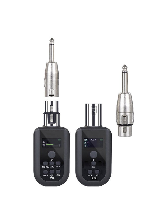 Generic - Microphone Wireless Xlr Transmitter and Receiver UHF Wireless Mic System - Image 1