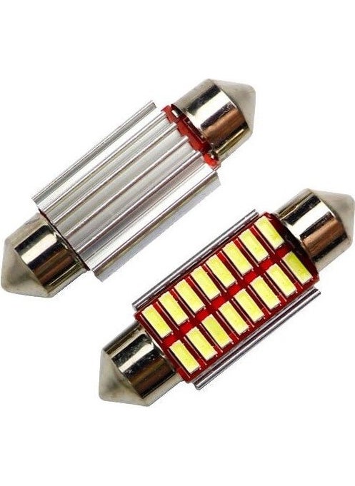 Techmaster - Sofit Vehicle Interior Lighting Ceiling Plate White Canbus C5W 39MM Md2 - Image 1