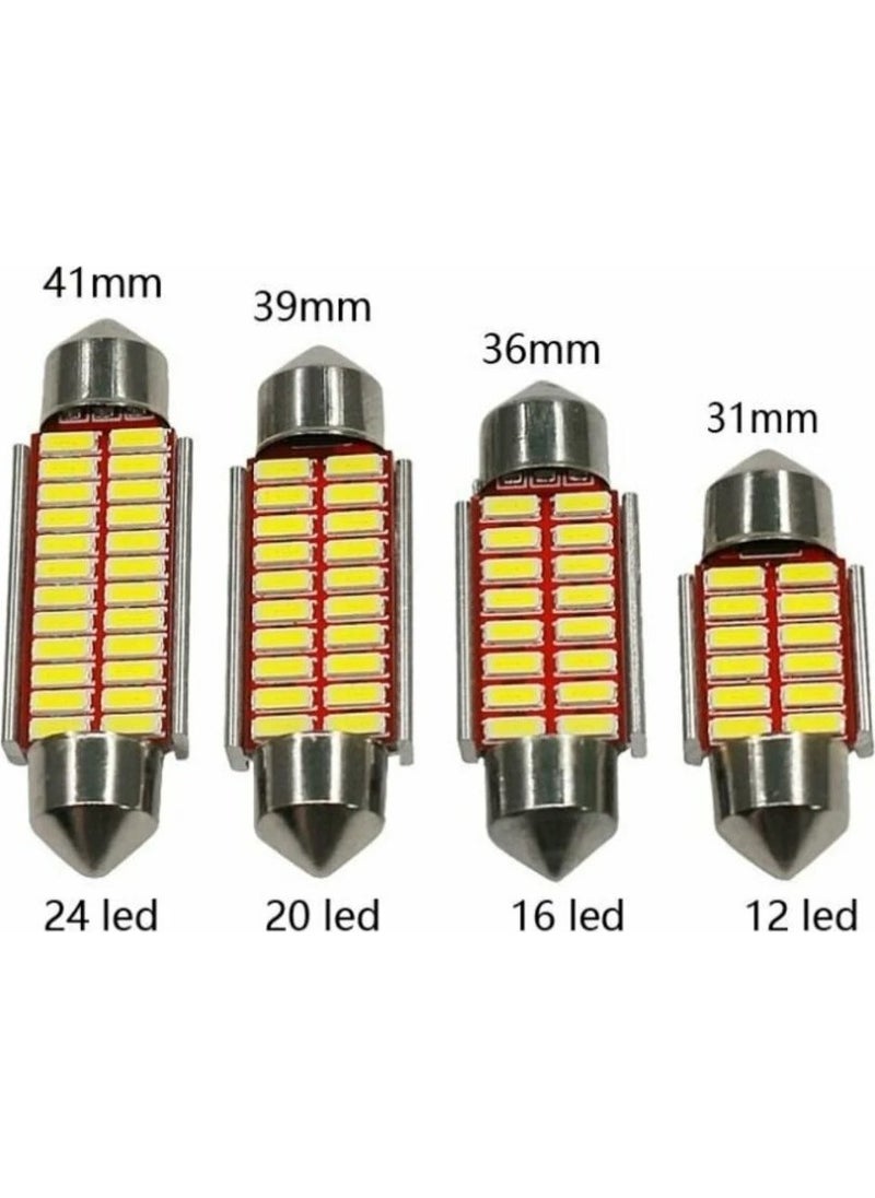Techmaster - Sofit Vehicle Interior Lighting Ceiling Plate White Canbus C5W 39MM Md2 - Image 1