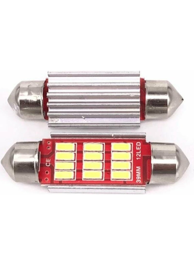 Techmaster - Sofit Vehicle Interior Lighting Ceiling Plate White Canbus C5W 39MM Md2 - Image 1