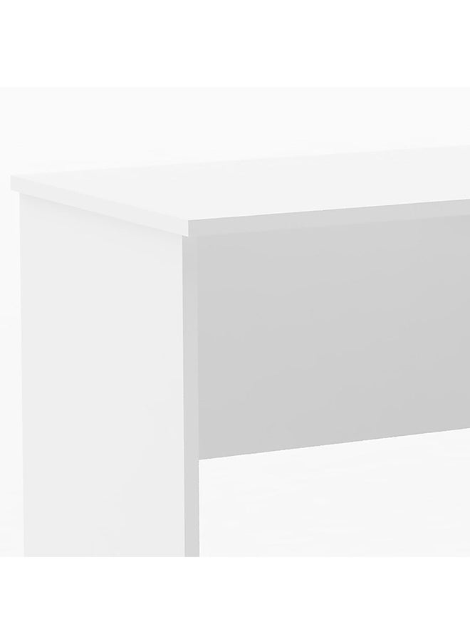 DANUBE HOME Dane Study Desk With 1 Drawer Computer Table Office Desk Workstation Modern Pc Laptop Gaming Table Wooden Study Table For Home Office L 90x40x73 Cm White  - Image 4