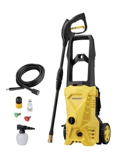 YONOVO 1650W Electric Pressure Washer - 1958 PSI / 135 BAR for Car, Home, Garden Cleaning | Heavy Duty High Pressure Washer with Trigger Gun, Hose, Soap Dispenser, and Nozzle Cleaning Needle  - Image 1