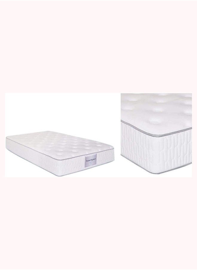 Galaxy Design Luxurious Layer And Pocket System Innerspring Mattress White Single Size 210x200x29 cm 7 Year Full Warranty