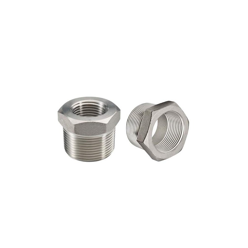 Beduan Stainless Steel Reducer Hex Bushing, 3/8" Male NPT to 1/4" Female NPT, Reducing Cast Pipe Adapter Fitting(Pack of 2) - Image 4