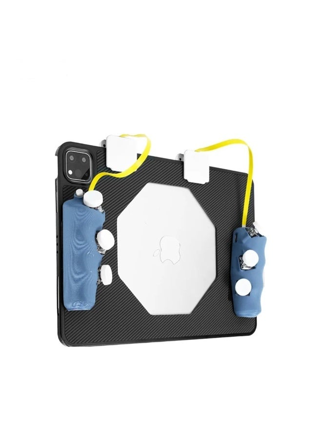 سارافوكس ازرار تحكم مغناطيس البيانوا والاخطبوط FV6 للأيباد 6 اصابع بخاصية التيربو  اصدار المغناطيس ثبات مغناطيسي قوي وآمن على الجهاز  يتناسب مع جميع احجام أجهزة الآيباد بسلاسة وأناقة - Image 1