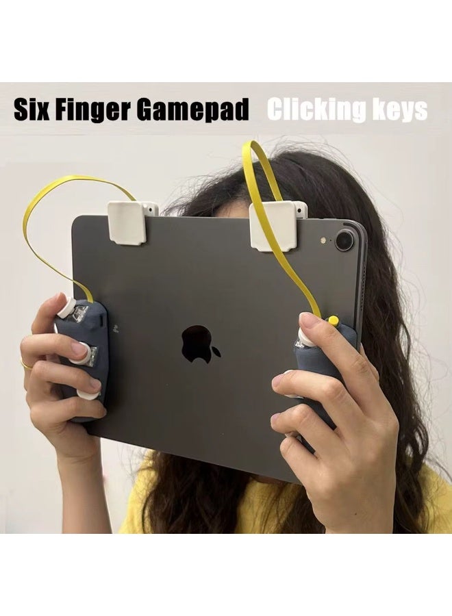 سارافوكس ازرار تحكم مغناطيس البيانوا والاخطبوط FV6 للأيباد 6 اصابع بخاصية التيربو  اصدار المغناطيس ثبات مغناطيسي قوي وآمن على الجهاز  يتناسب مع جميع احجام أجهزة الآيباد بسلاسة وأناقة - Image 2