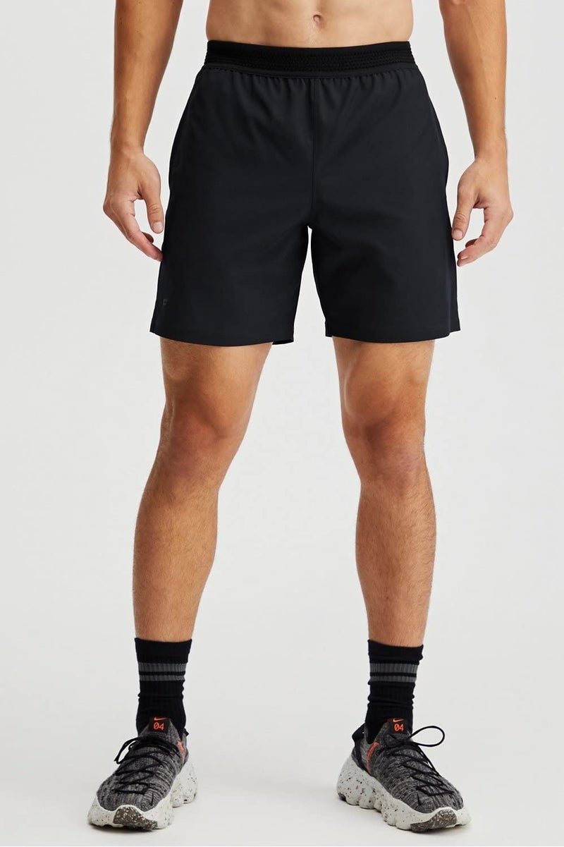 Fabletics Men's The Fundamental Short, Workout, Running, Training, Gym, Yoga, Ultra Lightweight, Athletic, 9" Inseam, M, Black - Image 3