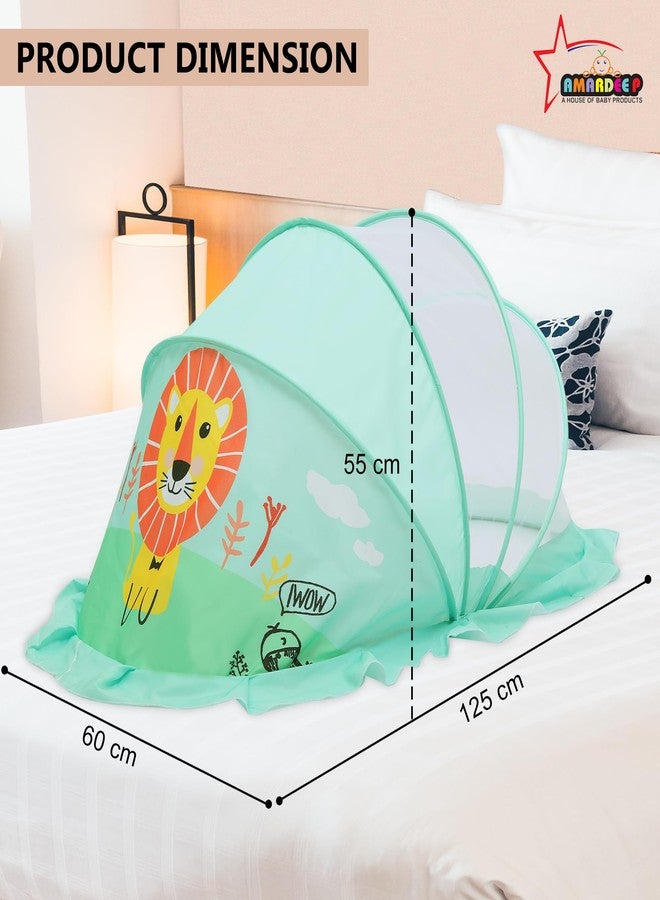 Amardeep Big Foldable Mosquito Net | Bottomless Baby Mosquito Tent with Multiple Cute Digital Prints | Insect Protection Canopy for Newborns & Toddlers | Portable & Breathable Net (Adorable Lion) - Image 5