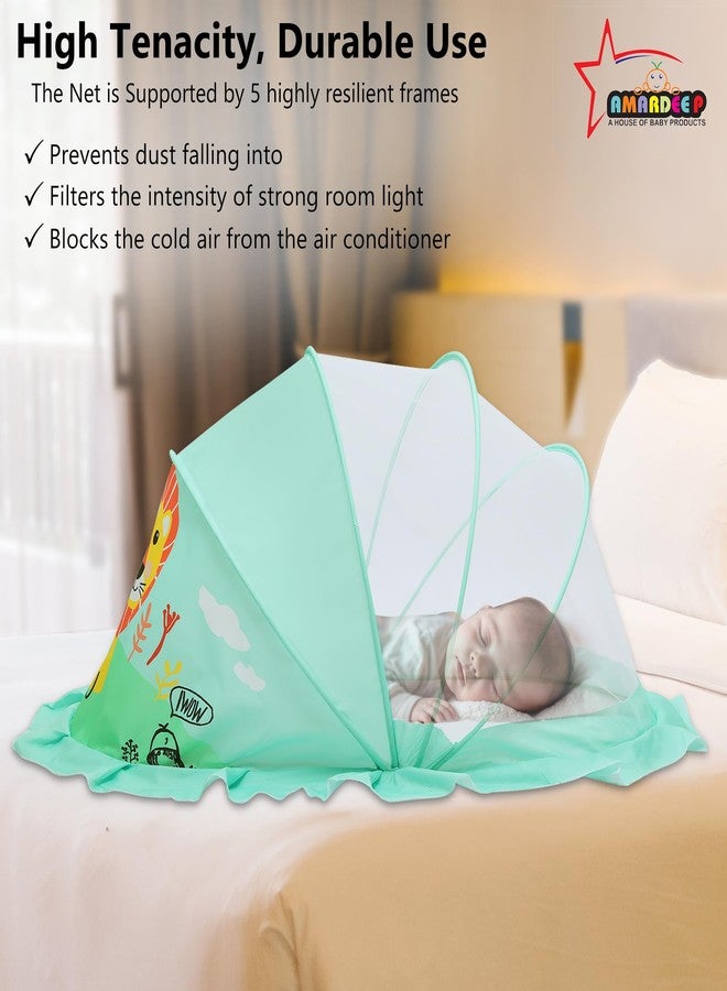 Amardeep Big Foldable Mosquito Net | Bottomless Baby Mosquito Tent with Multiple Cute Digital Prints | Insect Protection Canopy for Newborns & Toddlers | Portable & Breathable Net (Adorable Lion) - Image 3