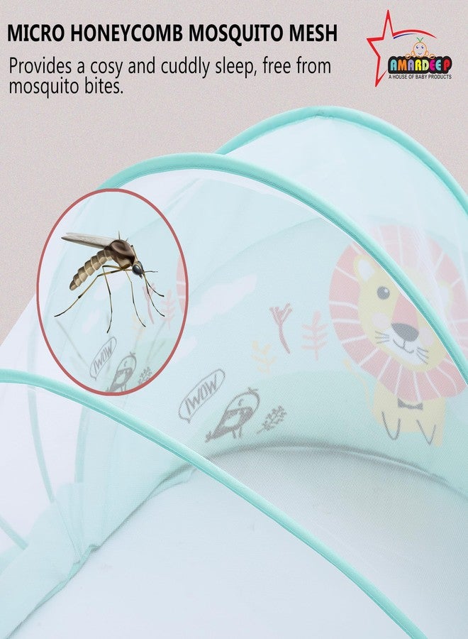 Amardeep Big Foldable Mosquito Net | Bottomless Baby Mosquito Tent with Multiple Cute Digital Prints | Insect Protection Canopy for Newborns & Toddlers | Portable & Breathable Net (Adorable Lion) - Image 4