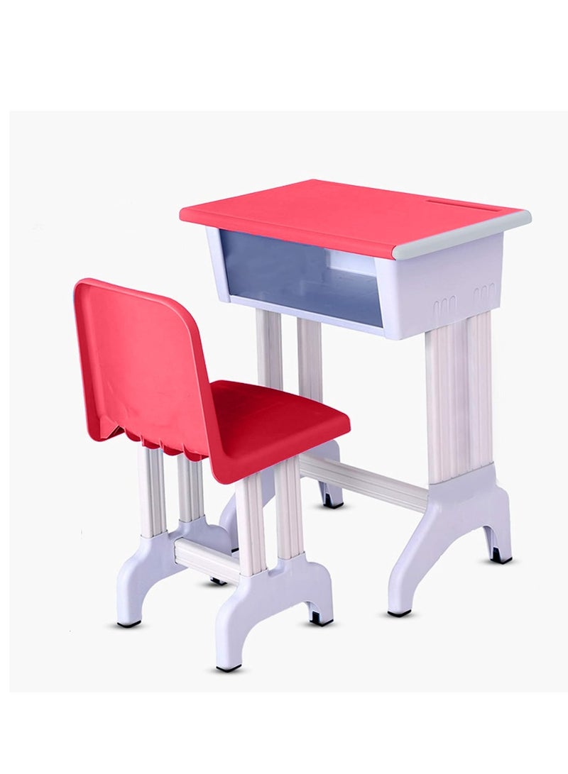 ALCOACH Children Study Desk Household Simple Desk and Chair Set Adjustable Blue - Image 1