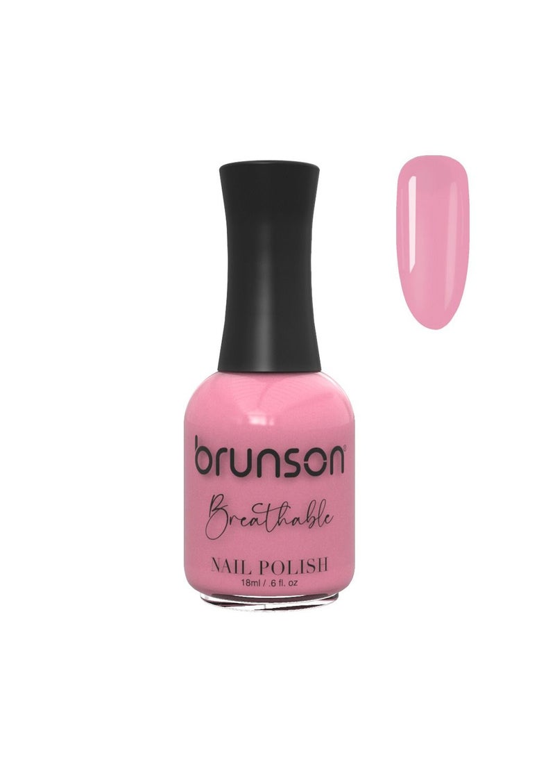 Brunson Breathable Nail Polish Halal Nail Lacquer Wudu friendly Quick Dry long lasting but easy peel off Glossy Shine Water Based Nail paint 18ml