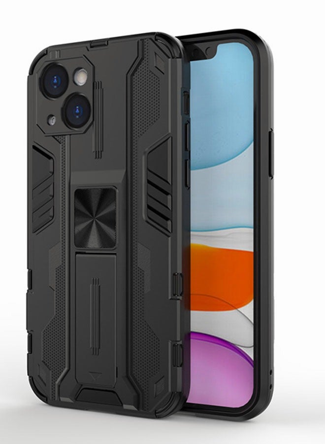 Motim Case for iPhone 14/14 Plus, Support Magnetic Car Mount, Full Body Protective Cover, Shockproof, Heavy Duty Protective Kickstand Cover - Image 1