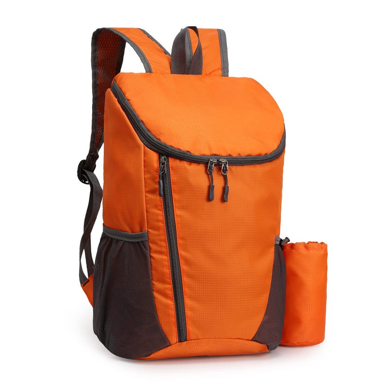 DOVO Hiking Backpack, Waterproof and Wear-resistant Lightweight Backpack Packable,Outdoor Travel Camping Daypack Foldable-ORANGE - Image 1
