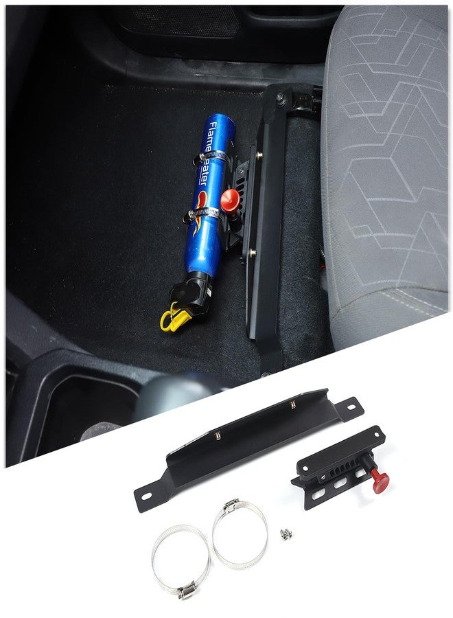 CHEAYAR Quick Release Adjustable Aluminum Fire Extinguisher Holder Mount Bracket Compatible with Toyota Tacoma 2023 2022 2021 2020-2016, Aluminum Car Seat Fire Extinguisher Bracket, 3rd Gen Tacoma Accessories - Image 1