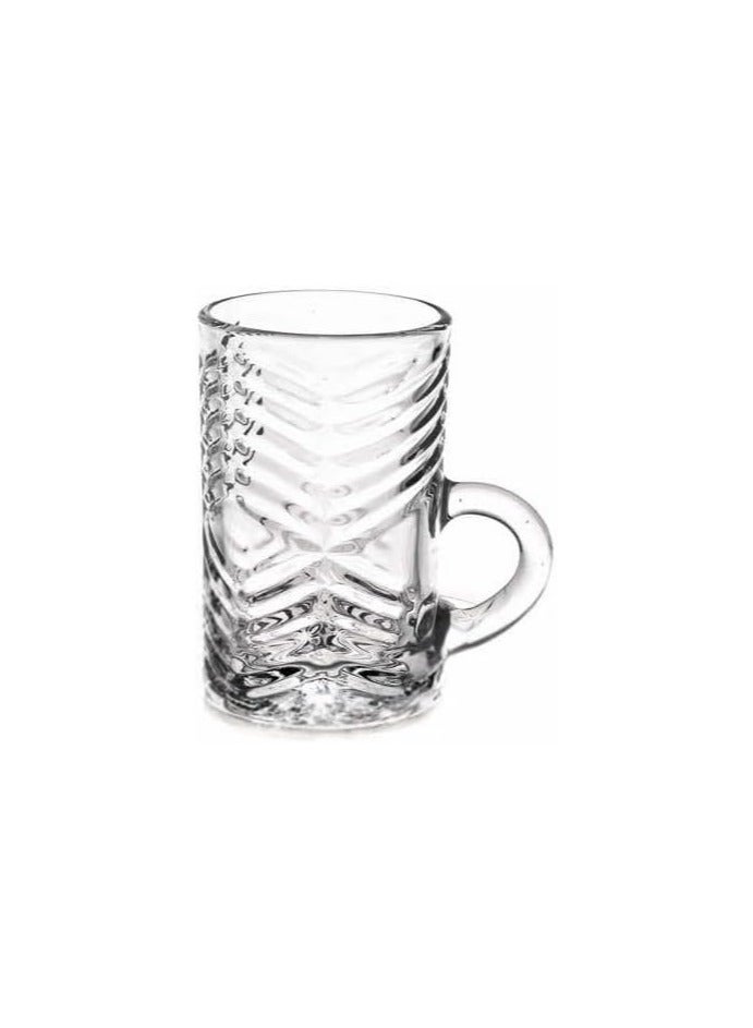 Andalus Cup Set - 6 Pieces - Small Clear Glass - Suitable for Tea and Coffee - Image 1