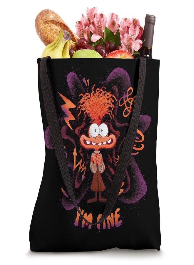 Pixar Disney and Pixar’s Inside Out 2 Emotions Anxiety I’m Fine Tote Bag - Image 4