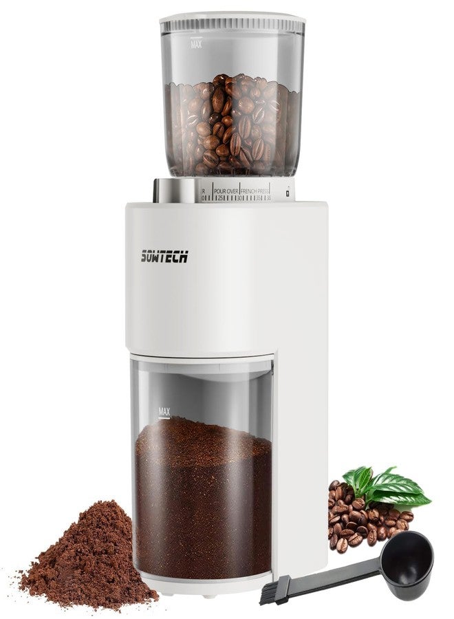 SOWTECH Conical Burr Coffee Grinder, Adjustable Electric Mill, 38 Precise Grind Settings, Precision Timer, for Espresso, Drip and French Press, Home &Office, Black - Image 1