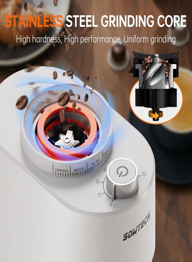SOWTECH Conical Burr Coffee Grinder, Adjustable Electric Mill, 38 Precise Grind Settings, Precision Timer, for Espresso, Drip and French Press, Home &Office, Black - Image 3