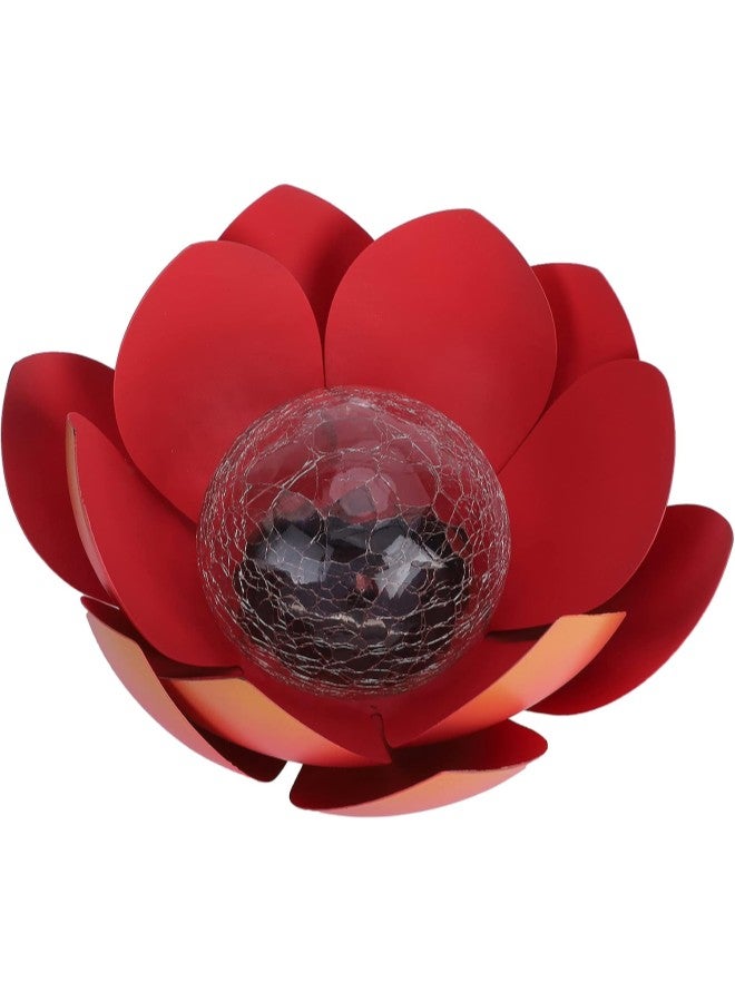 klarako Lotus Lamp LED Water Proof Solar Garden Light for Lawn Table Floor Warm Light 27 x 27 x 11cm  - Image 1